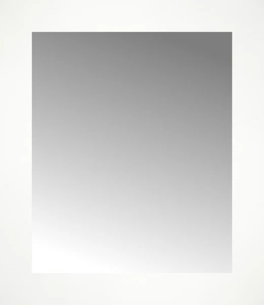 14" x 16" White Wide Cube Custom Framed Mirror