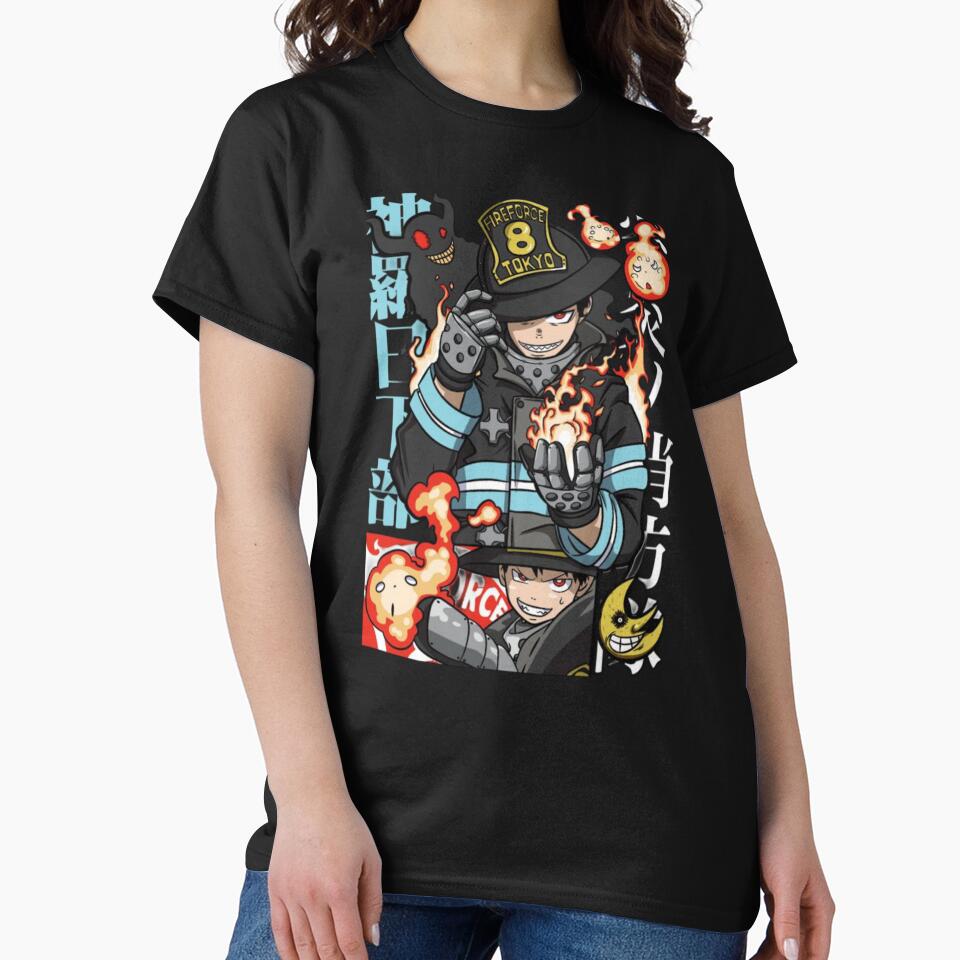 The Devil's Footprints : Shinra Kusakabe by ANIME HEAT Unisex T-shirt, Sweatshirt, Hoodie, Long Sleeve Tee