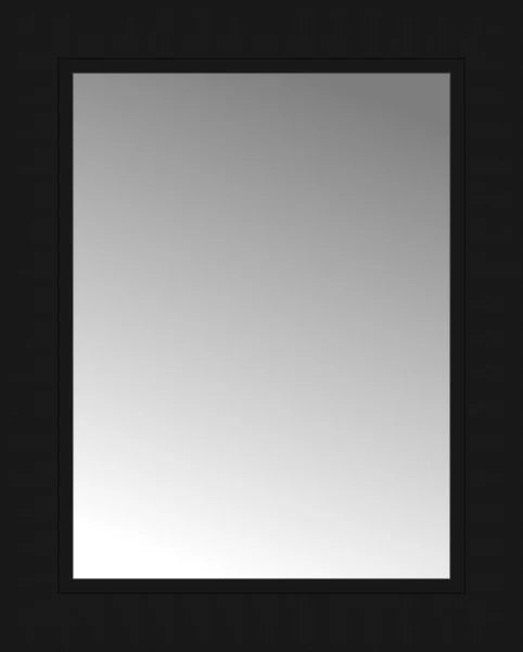 14" x 17" Soho Black Custom Framed Mirror