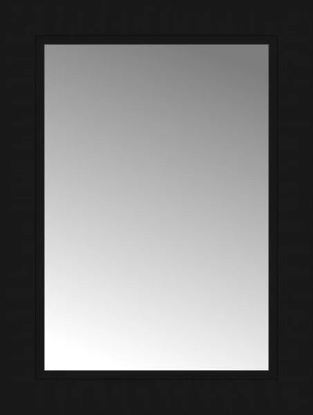 14" x 18" Soho Black Custom Framed Mirror