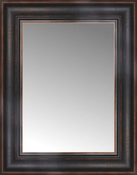 14" x 17" Aged Bronze Slope Custom Framed Mirror
