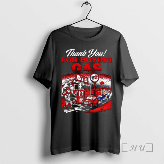 Officials Texas Tech Red Raiders Football Thank You For Buying Gas Mascot Holding Trophy Premium