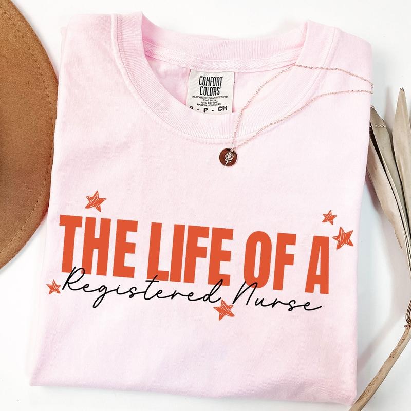 The Life Of A Registered Nurse Shirt, Showgirl Era Fan T-Shirt, Oversized Graphic RN Gift, Nurse Appreciation Shirt