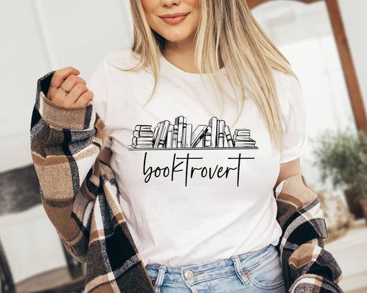 Booktrovert - Funny Book Lover T-Shirt