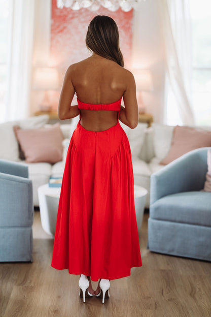 Anne Maxi Dress - Red