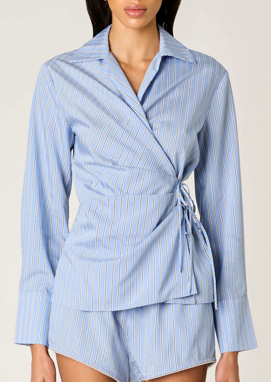 Eliska Wrap Tie Shirt