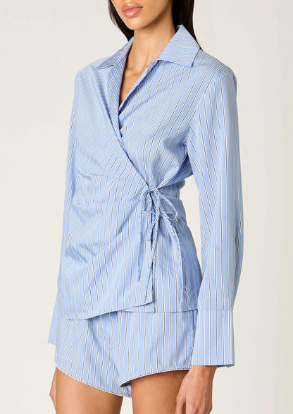 Eliska Wrap Tie Shirt