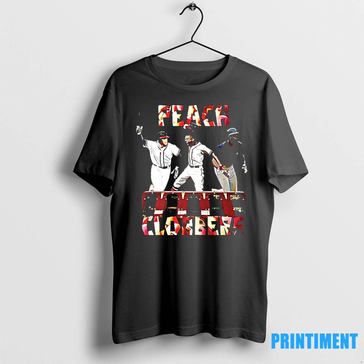 Peach Clobbers Atlanta Baseball Tshirts Sweater Unisex T-shirt, Sweatshirt, Hoodie, Long Sleeve Tee
