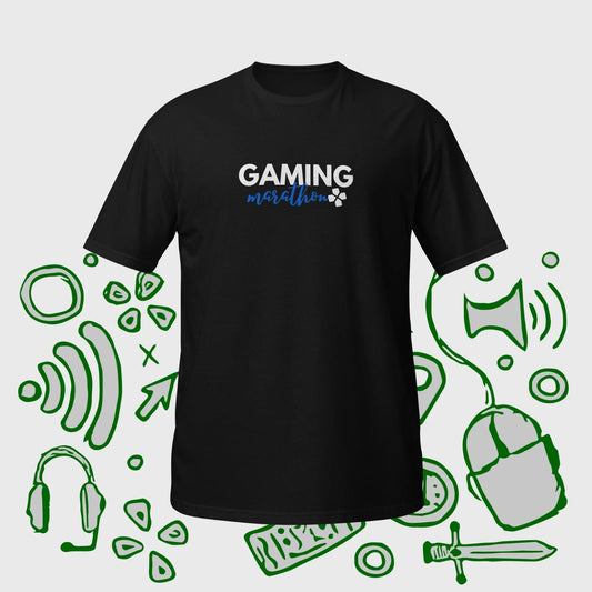 Gaming Marathon Unisex T-Shirt For Video Game Fan, Gaming Shirt, Gamer Gift Unisex T-shirt, Sweatshirt, Hoodie, Long Sleeve Tee