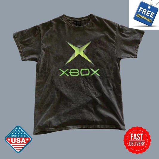 Original Xbox logo green tee - Vintage Gaming Shirts Y2k Xbox 360 retro Inspired Unisex T-shirt, Sweatshirt, Hoodie, Long Sleeve Tee
